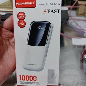 Number.1 power bank 10000mah model zpb-fx8b charges 5 devices at the same time